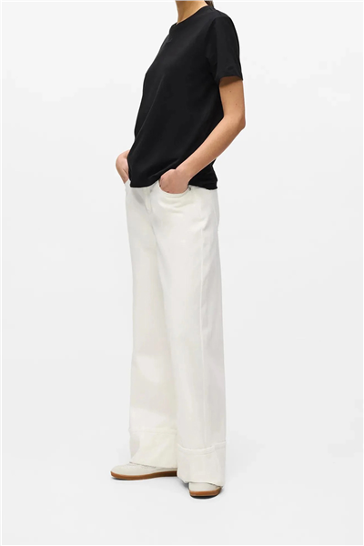 Karl Lagerfeld Essential Regular T-Shirt Kadın Bisiklet Yaka T-Shirt Siyah