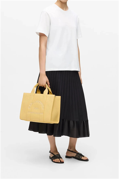 Karl Lagerfeld Essential Relaxed T-Shirt Kadın Bisiklet Yaka T-Shirt Beyaz