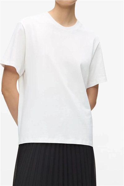 Karl Lagerfeld Essential Relaxed T-Shirt Kadın Bisiklet Yaka T-Shirt Beyaz