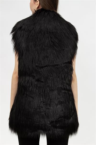 Karl Lagerfeld Faux Fur Gilet Kadın Mont