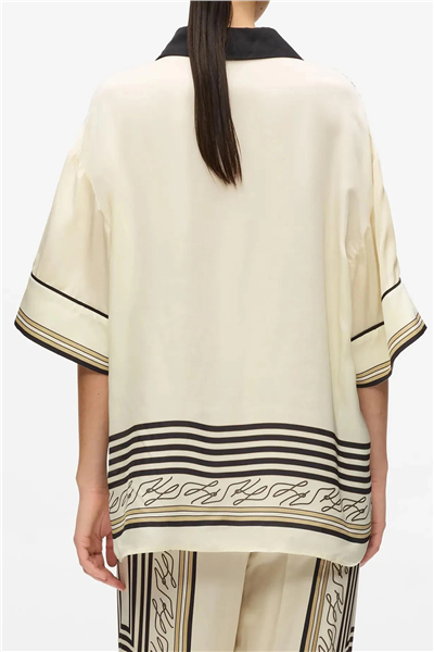 Karl Lagerfeld Fluid Pj Blouse Kadın Bluz Çok Renkli
