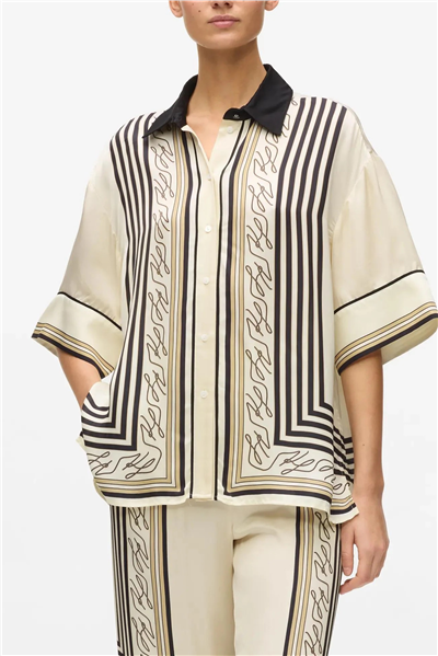Karl Lagerfeld Fluid Pj Blouse Kadın Bluz Çok Renkli