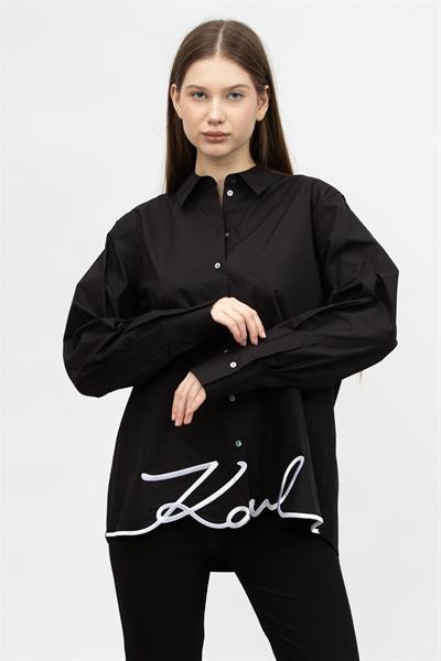 Karl Lagerfeld Hem Signature  Kadın Gömlek