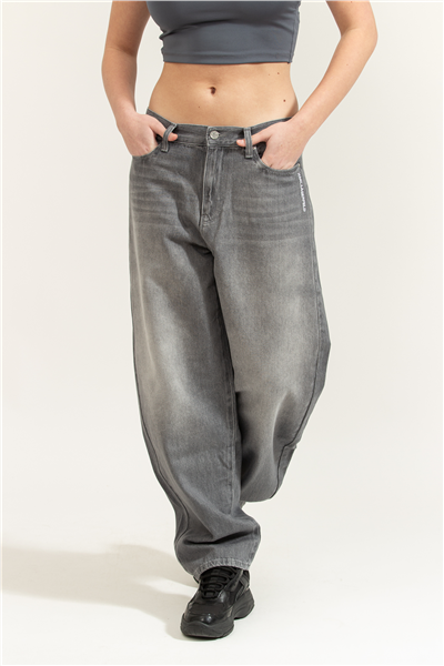 Karl Lagerfeld Ikon Barrel Denim Kadın Jean Pantolon