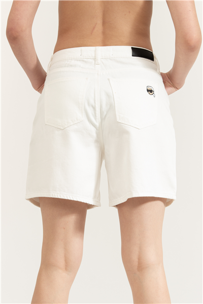 Karl Lagerfeld ikon Denim Shorts Kadın Jean Pantolon Çok Renkli