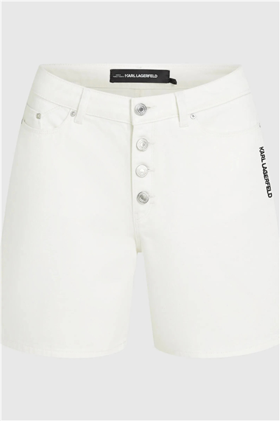 Karl Lagerfeld ikon Denim Shorts Kadın Jean Pantolon Çok Renkli