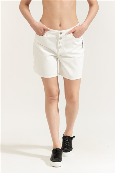 Karl Lagerfeld ikon Denim Shorts Kadın Jean Pantolon Çok Renkli