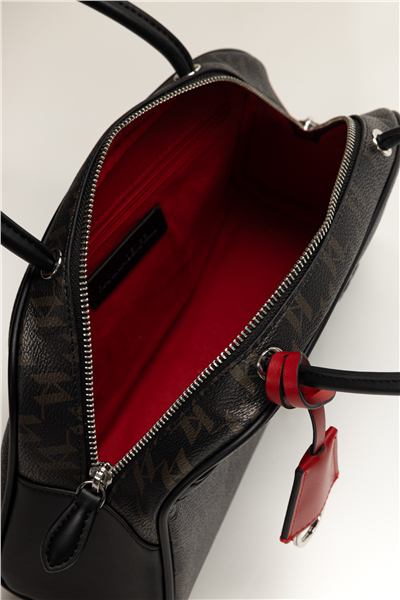 Karl Lagerfeld Ikon Monogram CC Bowling Kadın Mini Omuz Çantası