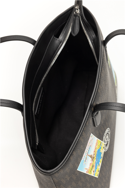 Karl Lagerfeld Ikon Monogram CC MD Tote Kadın Omuz Çantası