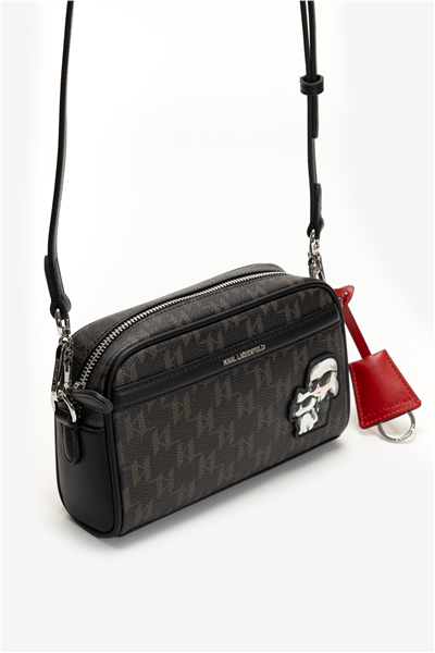 Karl Lagerfeld Ikon Monogram CC Slim Cmb Kadın Mini Omuz Çantası