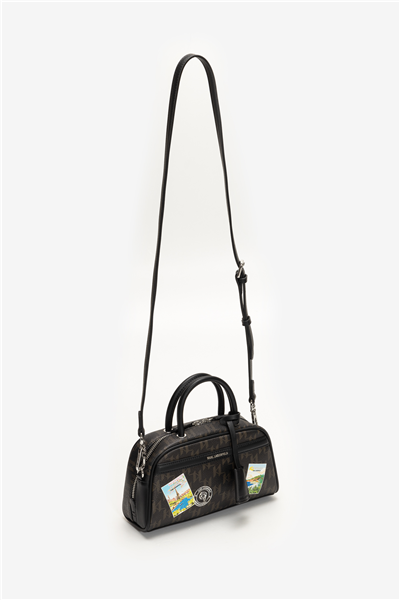 Karl Lagerfeld Ikon Monogram CC SM Bowling Kadın Mini Omuz Çantası