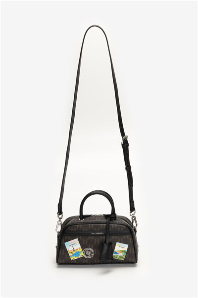 Karl Lagerfeld Ikon Monogram CC SM Bowling Kadın Mini Omuz Çantası