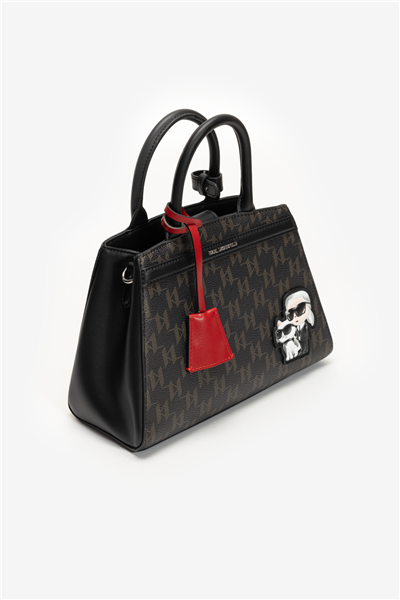 Karl Lagerfeld Ikon Monogram CC SM Tote Kadın Mini Omuz Çantası