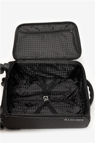 Karl Lagerfeld Ikon Monogram Nylon Trolley Kadın Valiz