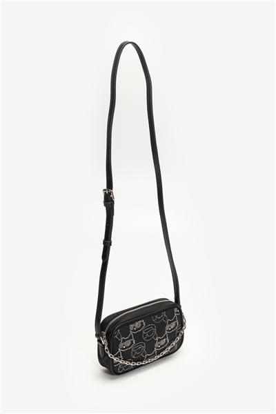 Karl Lagerfeld Ikon Nylon Kadın Mini Omuz Çantası