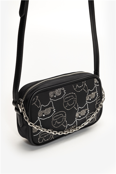 Karl Lagerfeld Ikon Nylon Kadın Mini Omuz Çantası