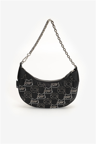 Karl Lagerfeld Ikon Nylon Kadın Mini Omuz Çantası