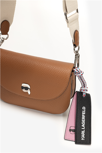 Karl Lagerfeld Ikon Pebble Flap Kadın Omuz Çantası