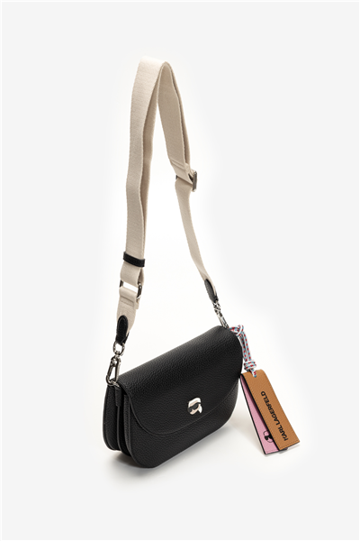 Karl Lagerfeld Ikon Pebble Flap Kadın Omuz Çantası