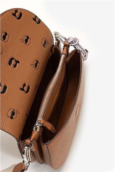 Karl Lagerfeld Ikon Pebble Flap Kadın Omuz Çantası