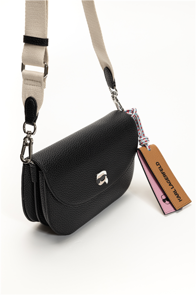 Karl Lagerfeld Ikon Pebble Flap Kadın Omuz Çantası