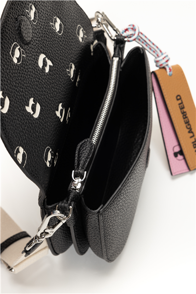 Karl Lagerfeld Ikon Pebble Flap Kadın Omuz Çantası