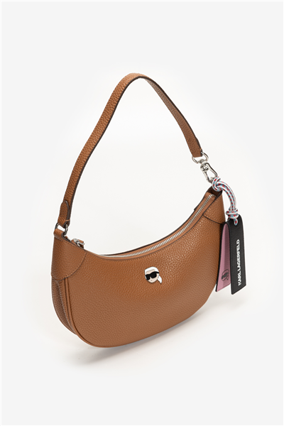 Karl Lagerfeld Ikon Pebble Half Kadın Mini Omuz Çantası