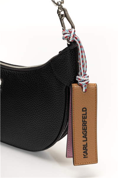 Karl Lagerfeld Ikon Pebble Half Kadın Mini Omuz Çantası