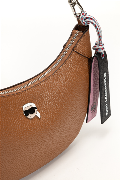 Karl Lagerfeld Ikon Pebble Half Kadın Mini Omuz Çantası