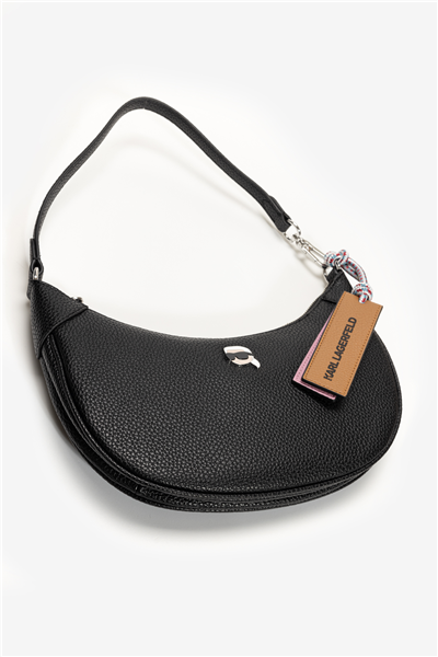 Karl Lagerfeld Ikon Pebble Half Kadın Mini Omuz Çantası