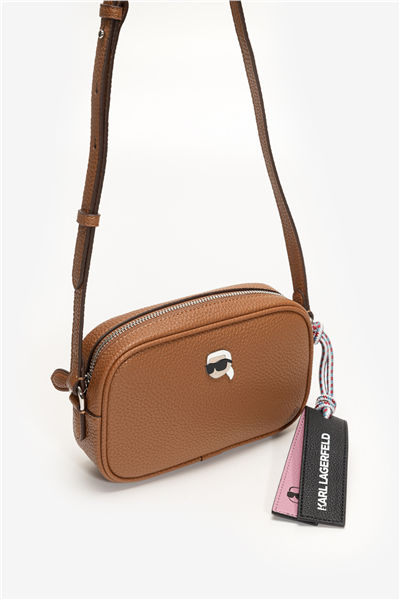 Karl Lagerfeld Ikon Pebble Slim Kadın Mini Omuz Çantası