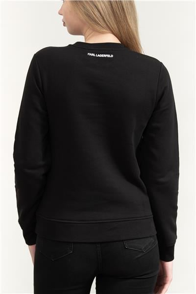 Karl Lagerfeld Ikon Signature Choupette Kadın Bisiklet Yaka Sweatshirt