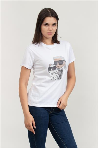 Karl Lagerfeld Ikonik Erkek Bisiklet Yaka T-Shirt