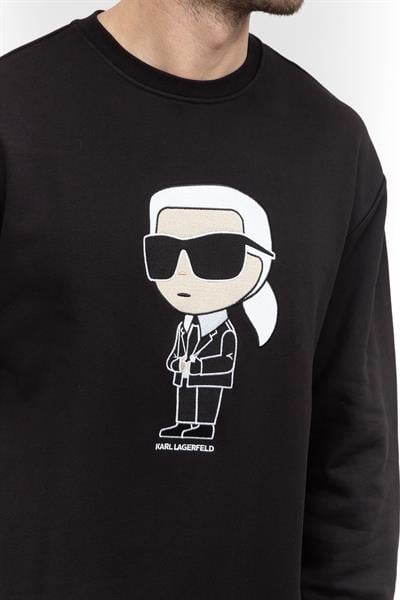 Karl Lagerfeld Ikonik Erkek Bisiklet Yaka Sweatshirt