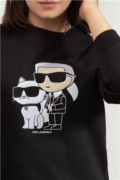 Karl Lagerfeld Ikonik Kadın Bisiklet Yaka Sweatshirt