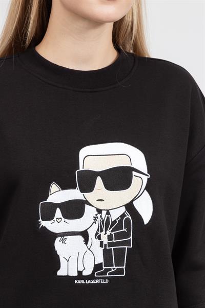 Karl Lagerfeld Ikonik Kadın Bisiklet Yaka Sweatshirt