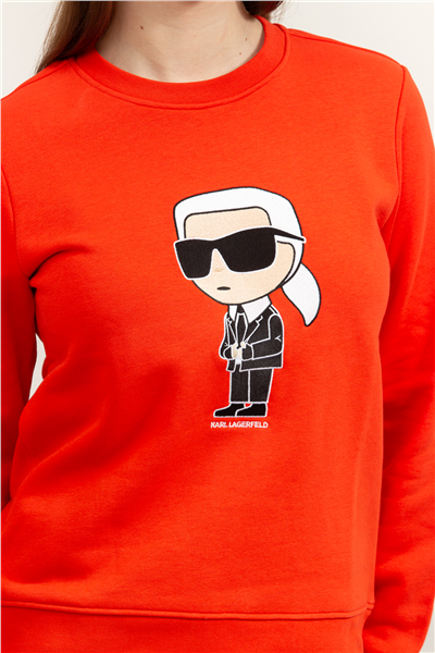 Karl Lagerfeld Ikonik Kadın Bisiklet Yaka Sweatshirt