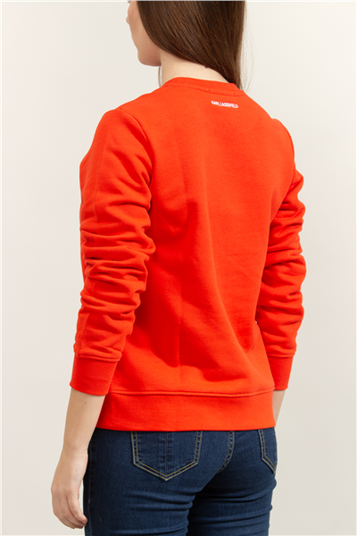 Karl Lagerfeld Ikonik Kadın Bisiklet Yaka Sweatshirt