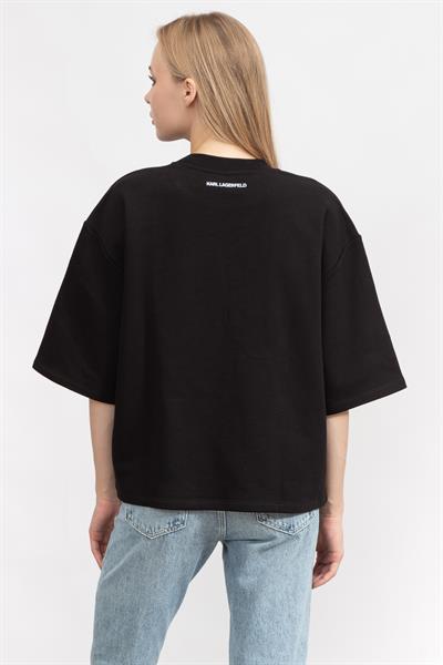 Karl Lagerfeld Ikonik Kadın Bisiklet Yaka Sweatshirt