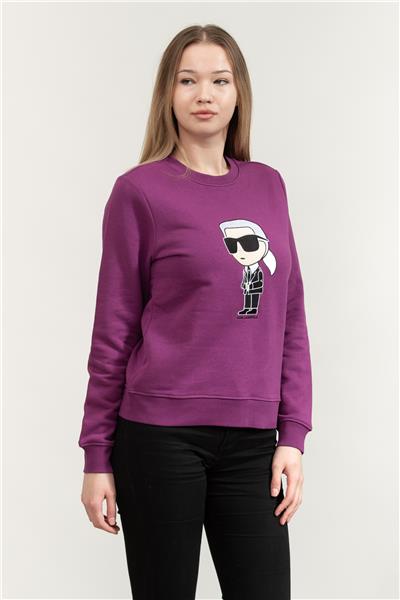 Karl Lagerfeld Ikonik Kadın Bisiklet Yaka Sweatshirt