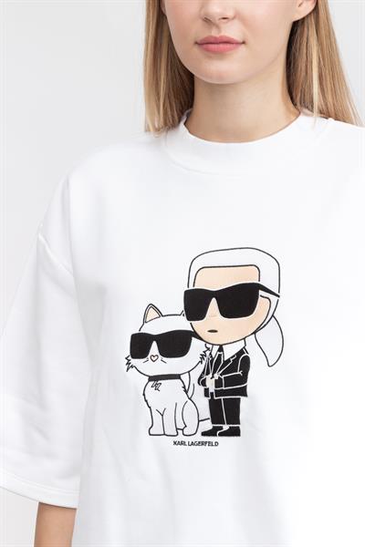 Karl Lagerfeld Ikonik Kadın Bisiklet Yaka Sweatshirt