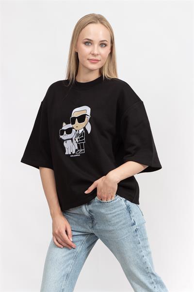Karl Lagerfeld Ikonik Kadın Bisiklet Yaka Sweatshirt