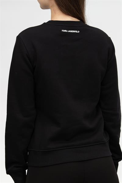 Karl Lagerfeld Ikonik Kadın Bisiklet Yaka Sweatshirt