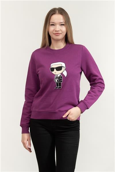Karl Lagerfeld Ikonik Kadın Bisiklet Yaka Sweatshirt