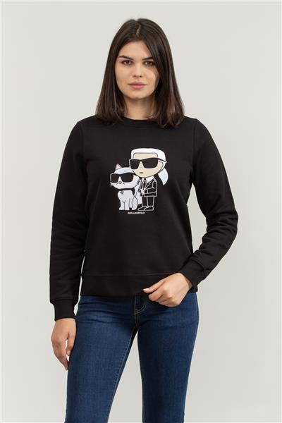 Karl Lagerfeld Ikonik Kadın Bisiklet Yaka Sweatshirt