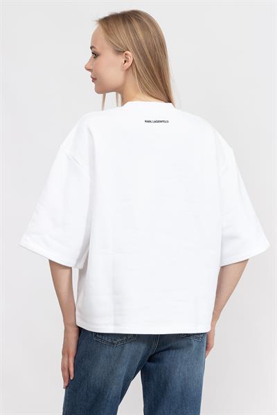 Karl Lagerfeld Ikonik Kadın Bisiklet Yaka Sweatshirt