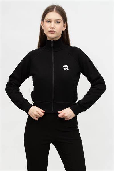 Karl Lagerfeld Ikonik Kadın Fermuarlı Sweatshirt