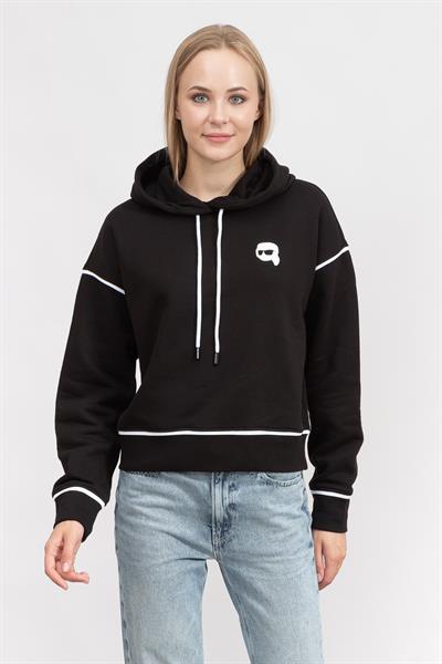 Karl Lagerfeld Ikonik Kadın Kapüşonlu Sweatshirt