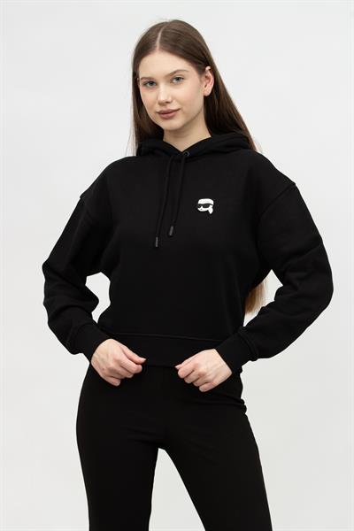 Karl Lagerfeld Ikonik Kadın Kapüşonlu Sweatshirt