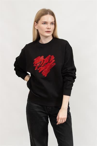 Karl Lagerfeld Kadın Bisiklet Yaka Sweatshirt